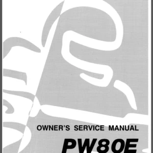 Yamaha Pw80 Pw 80 Y Zinger 1993 Service Repair Workshop Manual - PDF DOWNLOAD