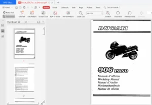 Ducati 906 Paso 1988 -1991 Workshop Service Repair Manual - PDF DOWNLOAD
