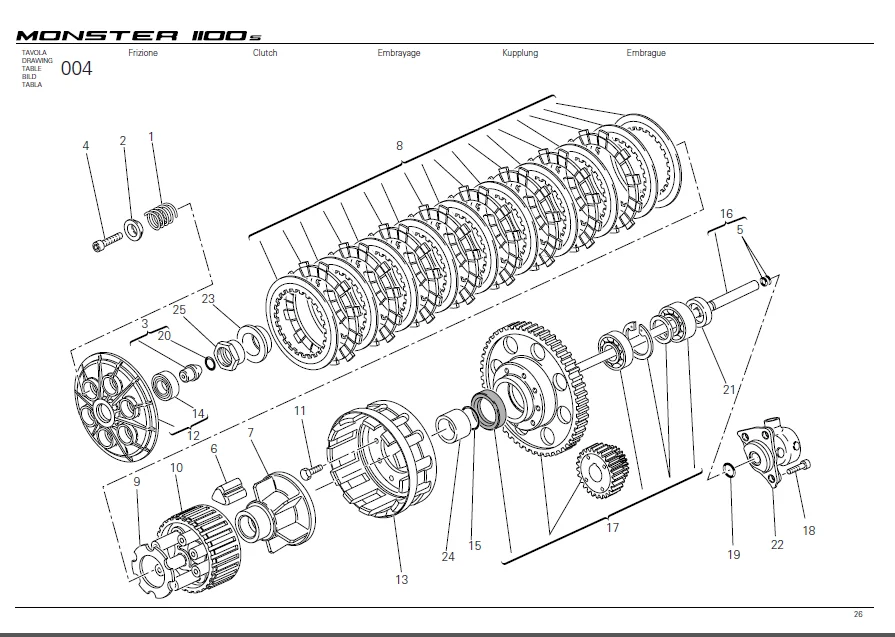 Ducati Monster 1100s 2009 2010 Parts  Catalog Manual - Pdf Download - Image 2