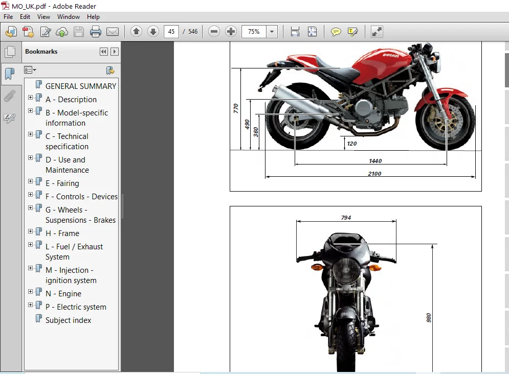 Ducati Monster 400 620 Workshop Manual 2006 Onwards - PDF DOWNLOAD - Image 3