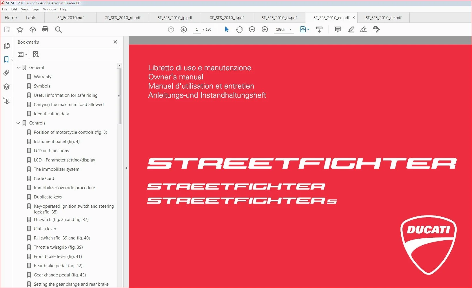 Ducati Streetfighter 2009 - 2011 Workshop Service Manual - PDF DOWNLOAD - Image 2