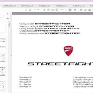 Ducati Streetfighter 2009 - 2011 Workshop Service Manual - PDF DOWNLOAD