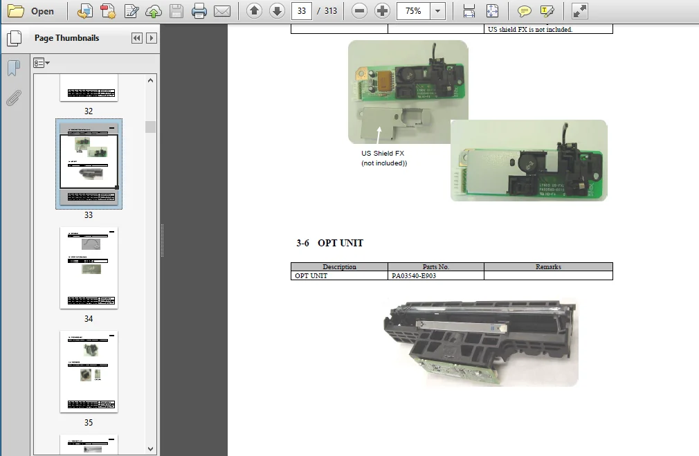 Fi 6130 Fi 6230 Fi 6140 Fi 6240 Image Scanner Fi 614pr Imprinter Maintenance Manual Parts List - PDF Download - Image 3