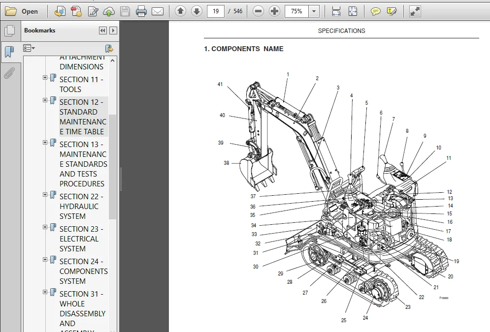 Fiat Kobelco E9sr Mini Crawler Excavator Service Manual PDF Download - Image 3
