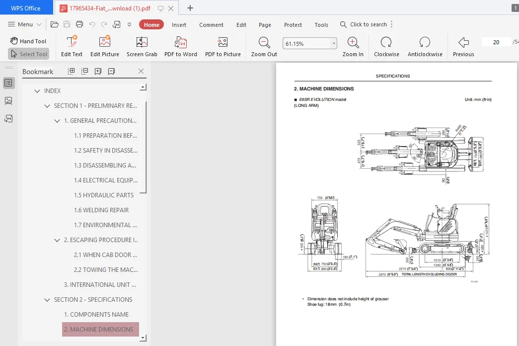 Fiat Kobelco E9sr Mini Crawler Excavator Service Repair Workshop Manual - PDF Download - Image 3