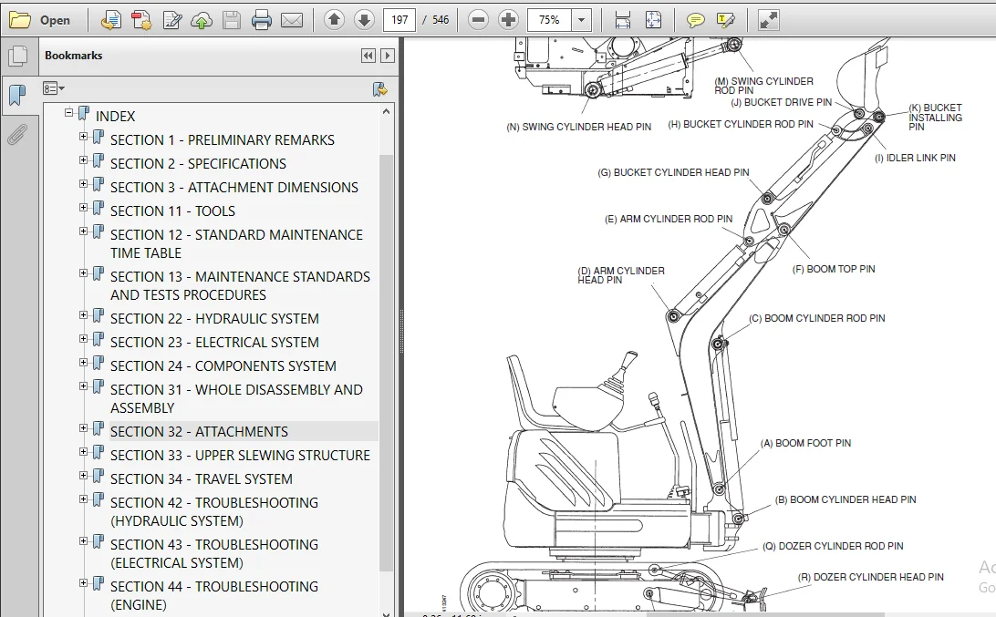 Fiat Kobelco E9sr Mini Crawler Excavator Service Manual PDF Download - Image 4