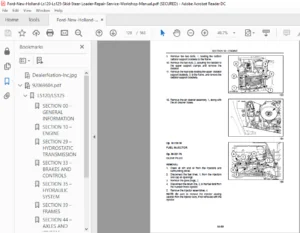 Ford New Holland Ls120 Ls125 Skid Steer Loader Repair Service Workshop Manual - PDF Download