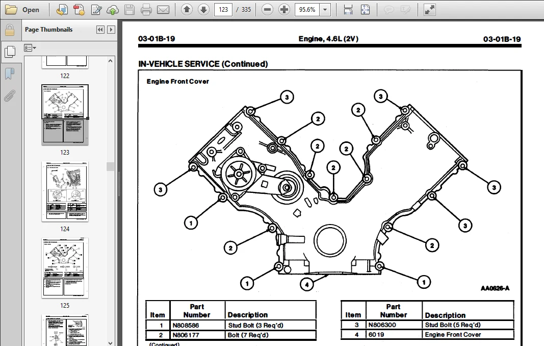 Ford 4.6l Sohc 2v 3.8l Ohv Engine Service Repair Manual - PDF Download - Image 3