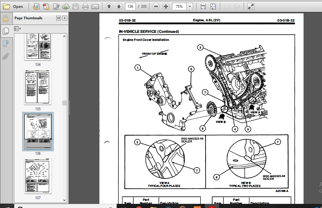Ford 4.6l Sohc 2v 3.8l Ohv Engine Service Repair Manual - PDF Download - Image 4