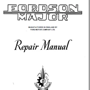 Fordson Major 1952-1958 Repair Service Manual - PDF Download