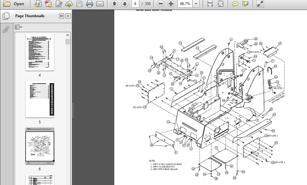 Gehl SL4640 SL4640E SL4840 SL4840E SL5640 SL5640E SL6640 SL6640E Skid-Steer Loaders Parts Manual - PDF Download - Image 4