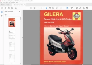 1997-2001 Gilera Runner 50 Service Repair Manual - PDF Download