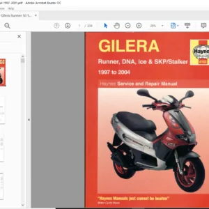 1997-2001 Gilera Runner 50 Service Repair Manual - PDF Download