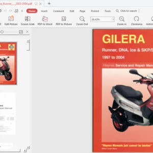 GILERA RUNNER PUREJET 50 SERVICE REPAIR PDF MANUAL 2003-2004 - PDF Download