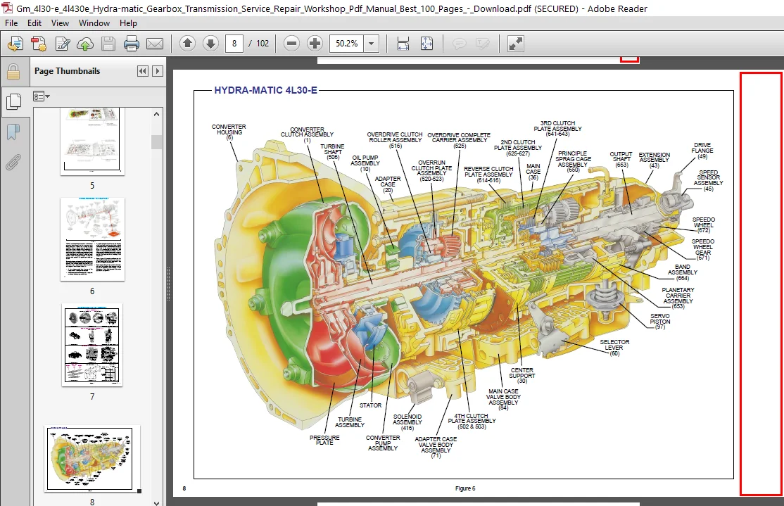 Gm 4l30 e 4l430e Hydra matic Gearbox Transmission Service Repair Workshop Manual - PDF DOWNLOAD - Image 2
