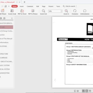Hitachi Ex150 Service Manual - PDF DOWNLOAD