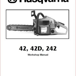 HUSQVARNA Chainsaw 42 42D 242 Service Repair Workshop Manual - PDF DOWNLOAD