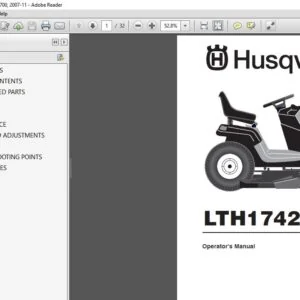 HUSQVARNA LTH1742 TWIN LTH1742 TWIN LAWN TRACTOR OPERATORS MANUAL - PDF DOWNLOAD