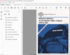 Harley Davidson Sportster Models Service Manual Repair 1979-1985 Xlch Xlh Xls - PDF Download