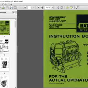 Hatz 108 Instruction Manual - PDF DOWNLOAD