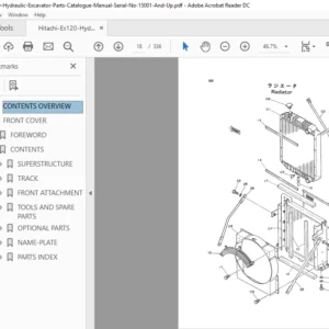 Hitachi Ex120 Hydraulic Excavator Parts Catalogue Manual Serial No 15001 And Up - PDF Download