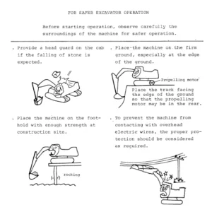 Hitachi UH07-3 Excavator Operators Manual - PDF Download