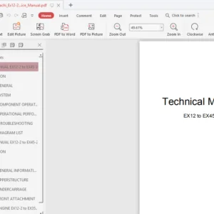 Hitachi Ex12 2 Ex15 2 Ex18 2 Ex22 2 Excavator Service Manual - PDF DOWNLOAD
