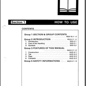 Hitachi Ex120-1 Workshop Service Manual - PDF DOWNLOAD