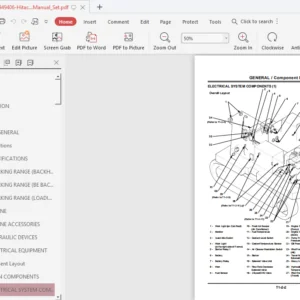 Hitachi Ex1200 5d Excavator Service Manual Set - PDF DOWNLOAD