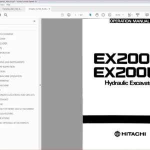 Hitachi Ex200 Ex200lc Operators Manual - PDF DOWNLOAD