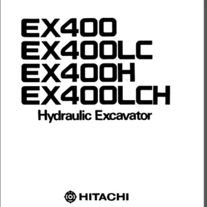 Hitachi Ex400 Ex400lc Operators Manual - PDF Download