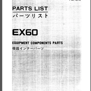 Hitachi Ex60 Excavator Parts Catalog Download