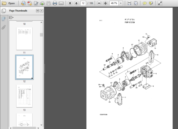 Hitachi Ex60 Excavator Parts Catalog Download - HeyDownloads - Manual ...