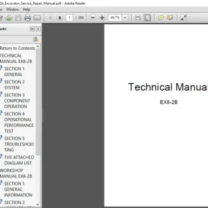 Hitachi Ex8-2b Excavator Service Repair Manual - PDF DOWNLOAD