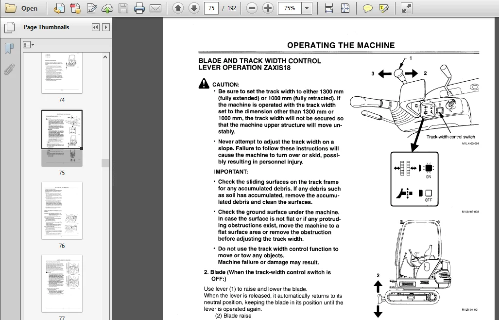 Hitachi Zaxis 16 18 25 Excavator Operator's Manual - PDF Download - Image 3