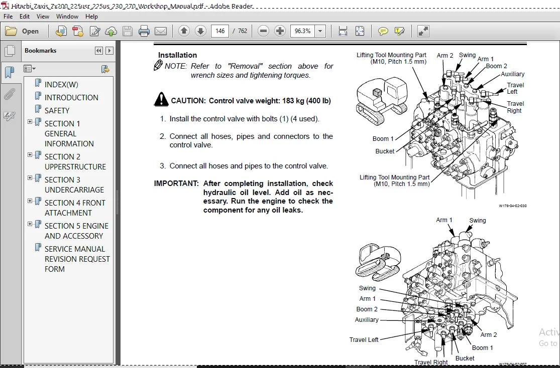 Hitachi Zaxis Zx200 225usr 225us 230 270 Workshop Manual - PDF Download - Image 2