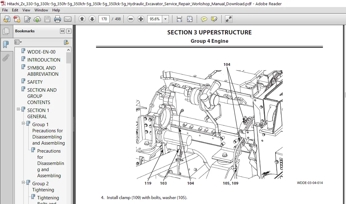 Hitachi Zx 330-5g 330lc-5g 350h-5g 350lch-5g 350k-5g 350lck-5g Hydraulic Excavator Service Manual Download - Image 3