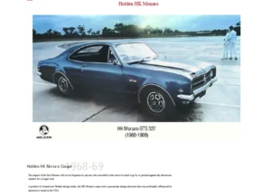 Holden Monaro Hk Onwards Cd Inc Gts Hq Hj Hx Hz Vz Cv8z - PDF Download