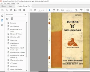 Holden Torana 1969,1970,1971 Lc Parts Book Gtr Xu-1 - PDF Download