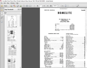 Homelite Fisher Pierce 55hp 4 Stroke Outboard Shop Manual 1962 - 1967 - PDF DOWNLOAD