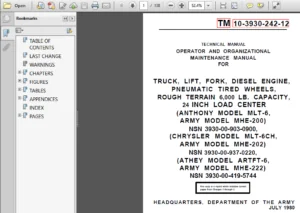Huge Forklift Collection Maintenance Repairs Manual - PDF DOWNLOAD