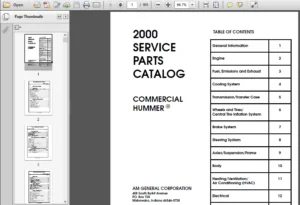 Hummer 6.5L Turbo Diesel Commercial  Vehicle Shop Manual 2000 - 2003 -PDF DOWNLOAD