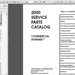 Hummer 6.5L Turbo Diesel Commercial  Vehicle Shop Manual 2000 - 2003 -PDF DOWNLOAD