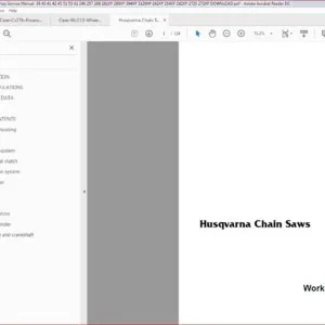 Husqvarna Chain Saws Workshop Service Manual : 36 40 41 42 45 51 55 61 246 257 268 281XP 288XP 394XP 3120XP 242XP 254XP 262XP 272S 272XP DOWNLOAD