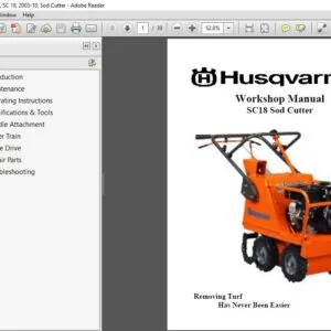 Husqvarna SC18 Sod Cutter Workshop  Service Manual -  PDF DOWNLOAD