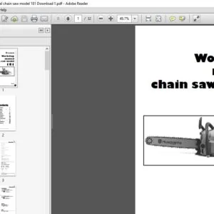Husqvarna Workshop manual chain saw model 181 - PDF DOWNLOAD