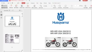 Husqvarna Wr 300 2012 Workshop Service Manual - PDF DOWNLOAD