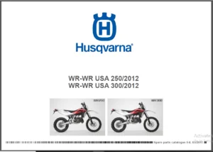 2012 Husqvarna Wr 300 Parts Catalogue Manual - PDF Download