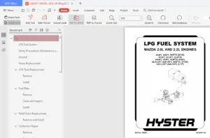 Hyster L177 H2.0FT H3.5FT Europe Forklift Service Manual - PDF Download