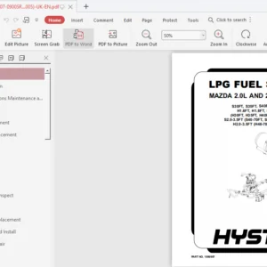 Hyster L177 H2.0FT H3.5FT Europe Forklift Service Manual - PDF Download